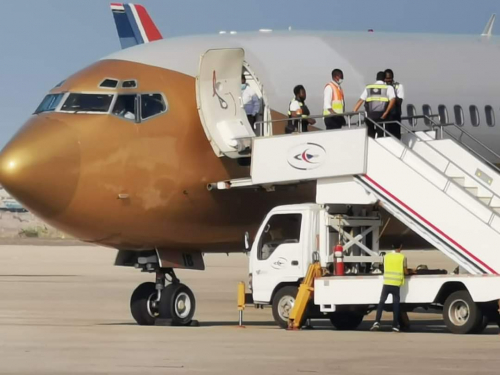 شركة طيران جديدة ندشن اولى رحلاتها الى مطار عدن الدولي !