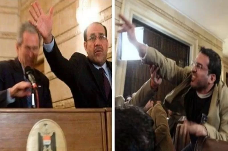 الصحفي العراقي منتظر الزيدي الذي رمى الرئيس بوش بالحذاء قبل 15 سنة يظهر في تصريح ناري غير مسبوق عن الواقعة ..!